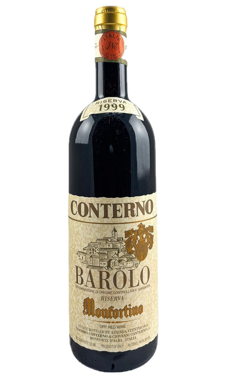 Bottle of Giacomo Conterno, Barolo Riserva Monfortino, 1999 - Red Wine - Flatiron Wines & Spirits - New York