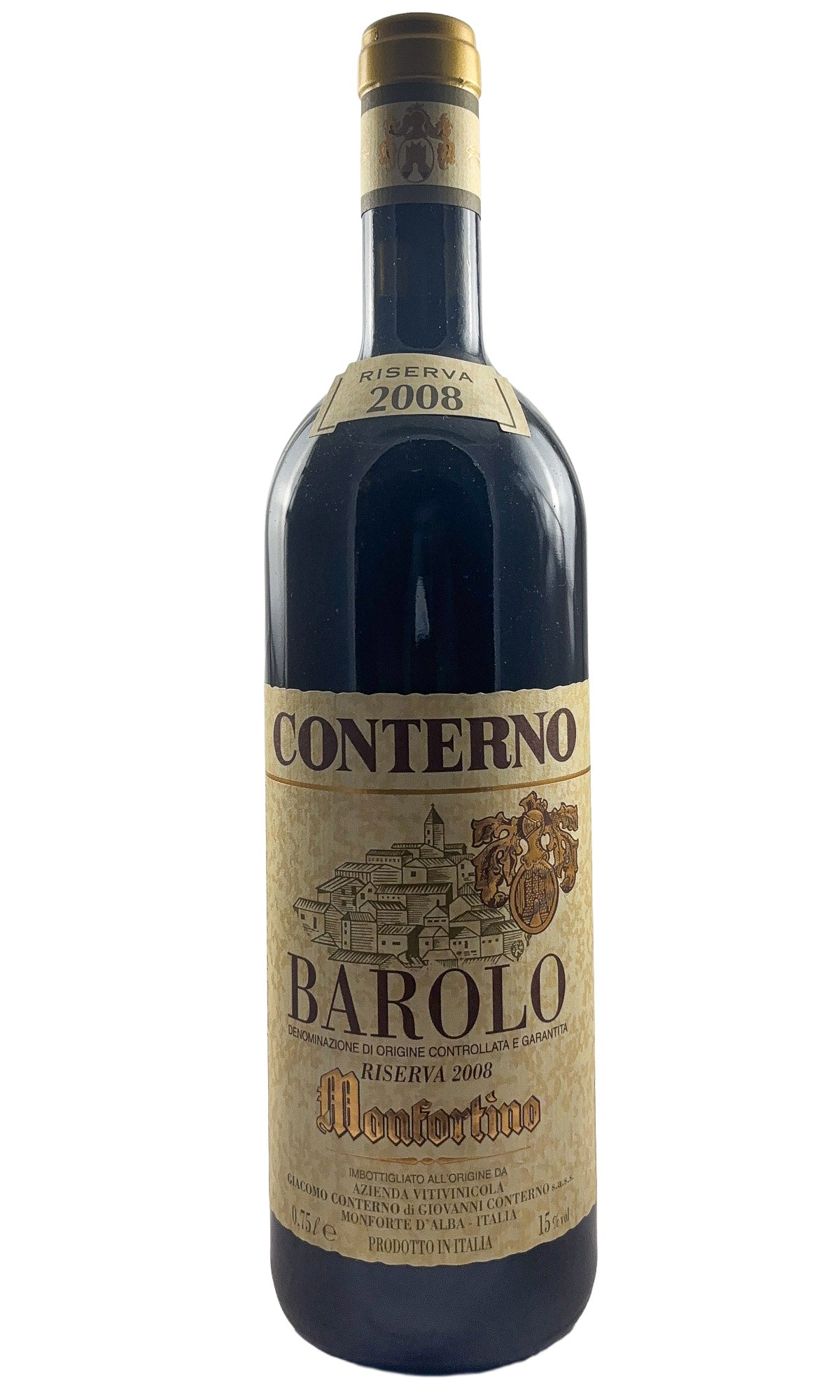 Bottle of Giacomo Conterno, Barolo Riserva Monfortino, 2008 - Red Wine - Flatiron Wines & Spirits - New York