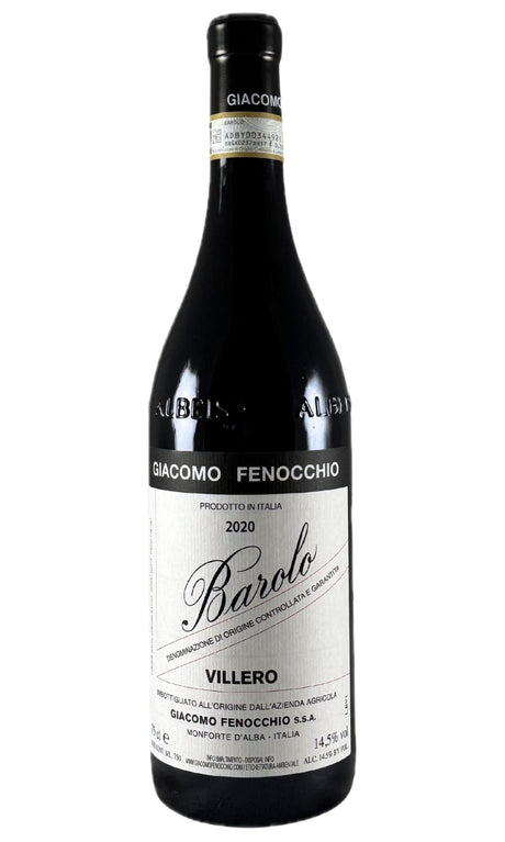 Bottle of Giacomo Fenocchio, Barolo 'Villero', 2020 - Red Wine - Flatiron Wines & Spirits - New York