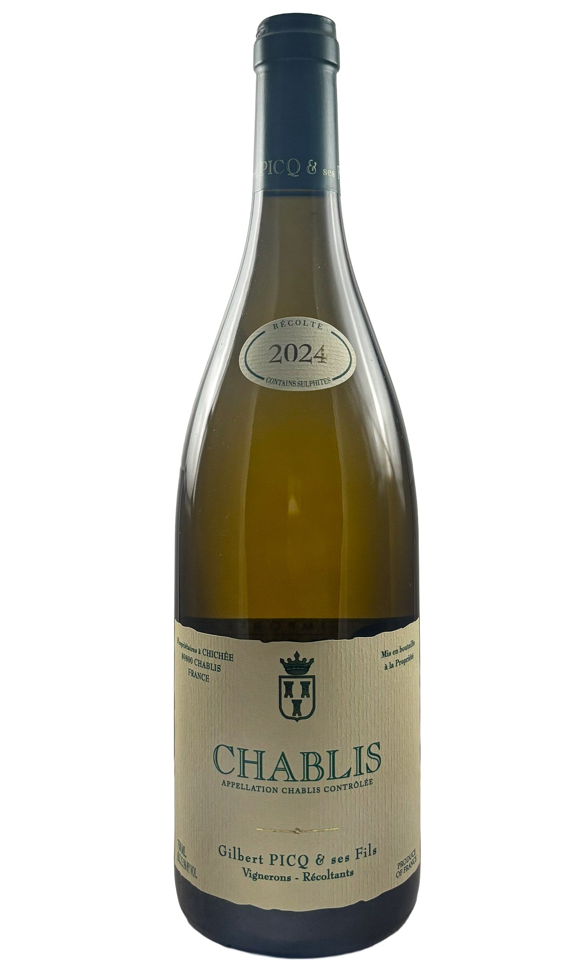 Bottle of Gilbert Picq, Chablis, 2024 - White Wine - Flatiron Wines & Spirits - New York