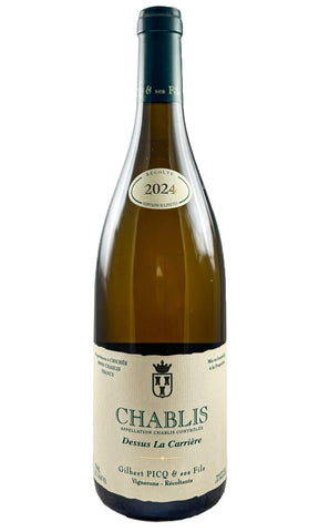 Bottle of Gilbert Picq, Chablis Dessus la Carriere, 2024 - White Wine - Flatiron Wines & Spirits - New York