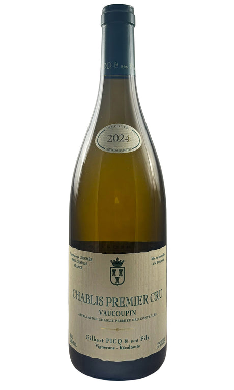 Bottle of Gilbert Picq, Chablis Vaucoupin 1er Cru, 2024 - White Wine - Flatiron Wines & Spirits - New York