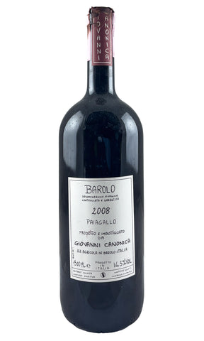 Bottle of Giovanni Canonica, Barolo Paiagallo, 2008 (1.5L) - Red Wine - Flatiron Wines & Spirits - New York