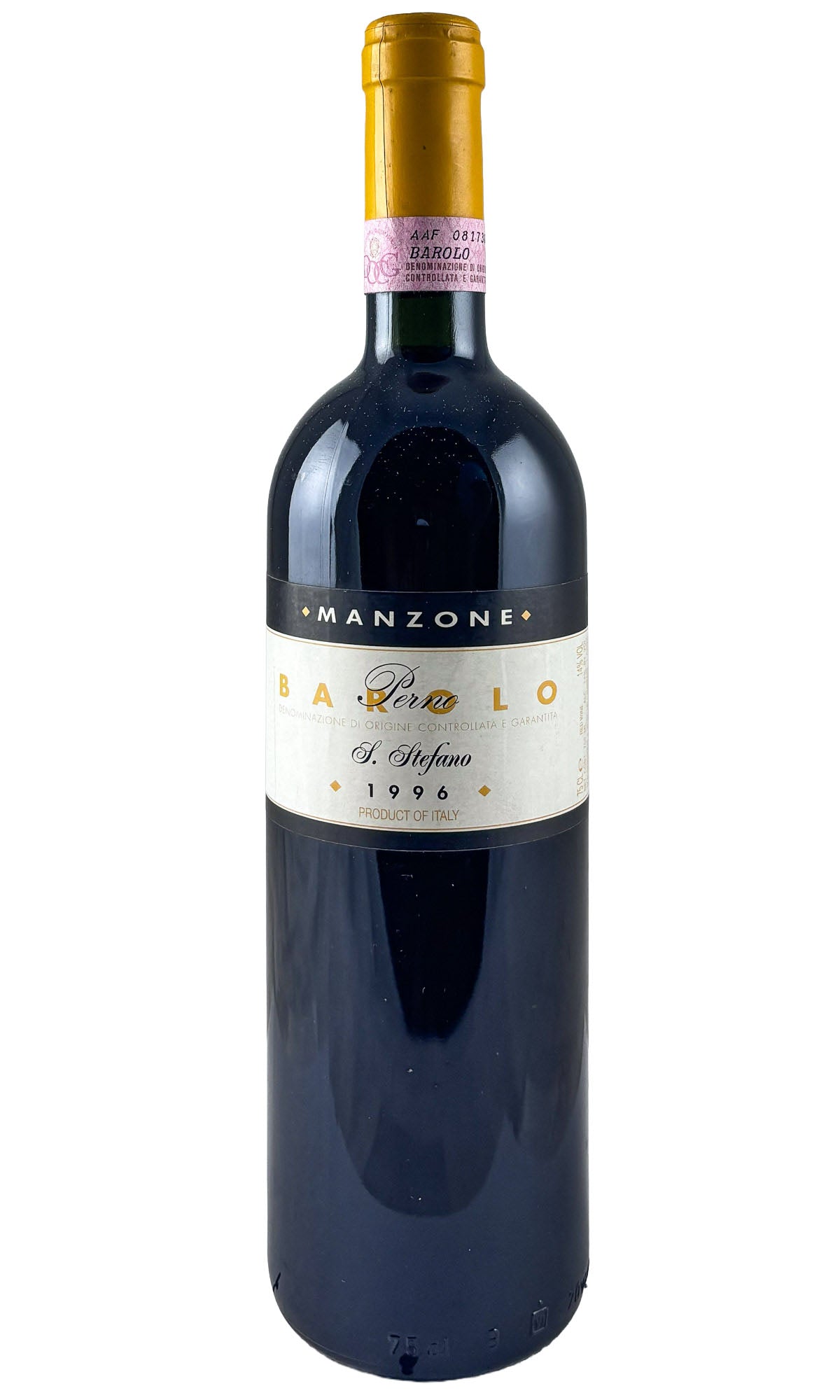 Bottle of Giovanni Manzone, Barolo San Stefano di Perno, 1996 - Red Wine - Flatiron Wines & Spirits - New York