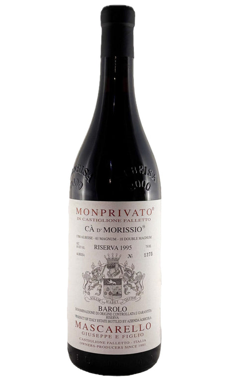 Bottle of Giuseppe Mascarello, Barolo Ca d'Morissio Riserva Monprivato, 1995 - Red Wine - Flatiron Wines & Spirits - New York