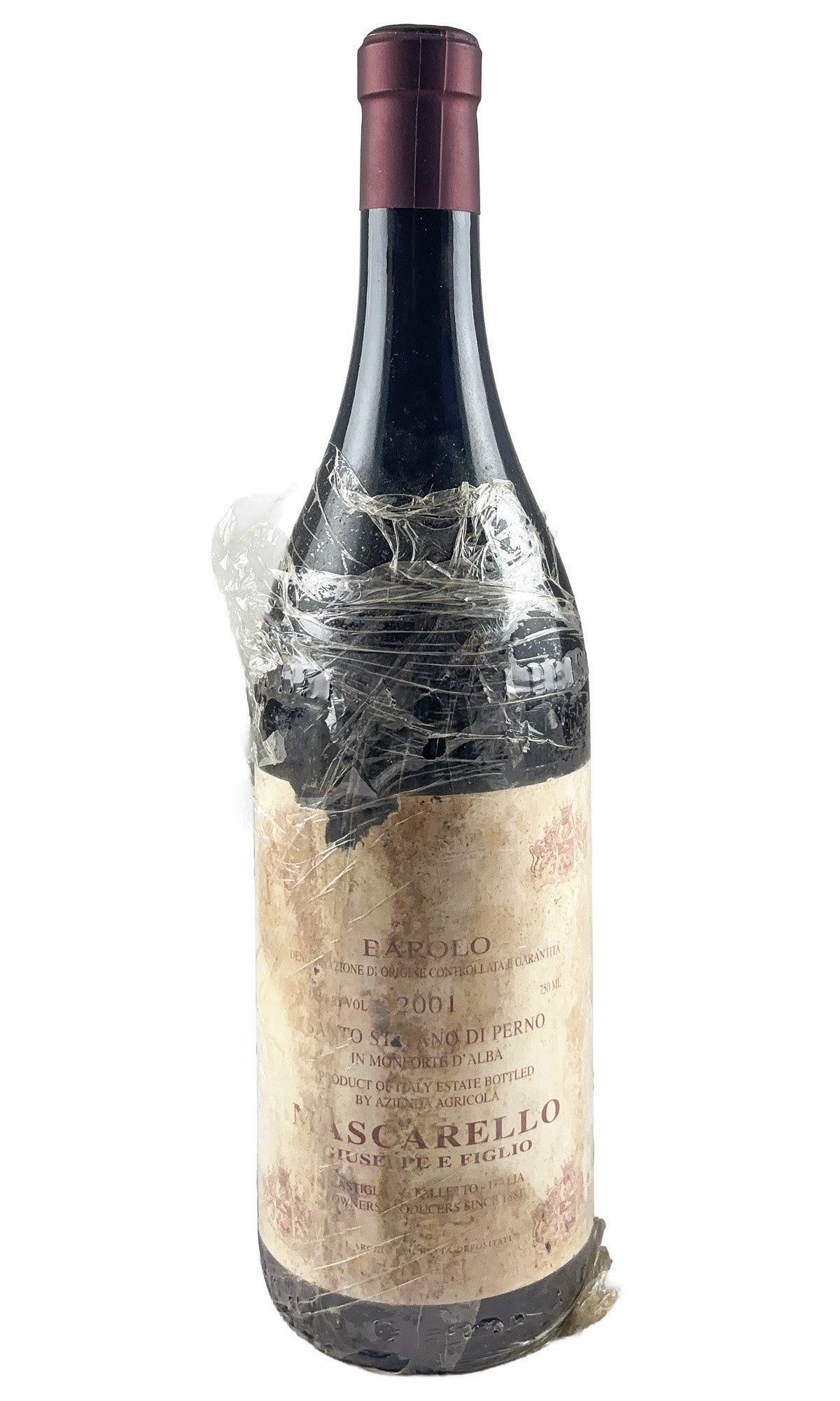 Bottle of Giuseppe Mascarello, Barolo Vigna Cappella di Santo Stefano, 2001 - Red Wine - Flatiron Wines & Spirits - New York