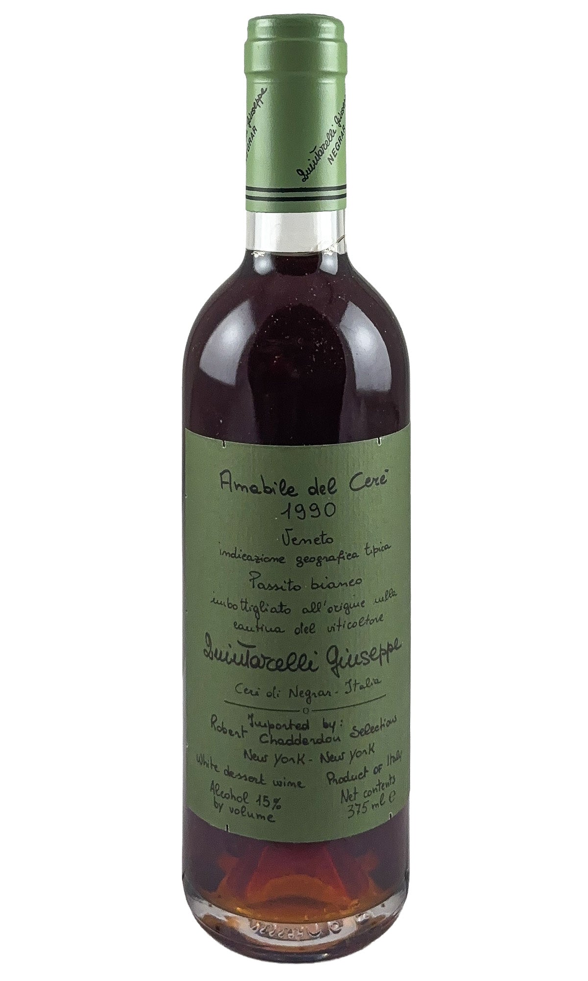 Bottle of Giuseppe Quintarelli, Bandito amable del cere passito bianco, 1990 (375 ml) - Dessert Wine - Flatiron Wines & Spirits - New York