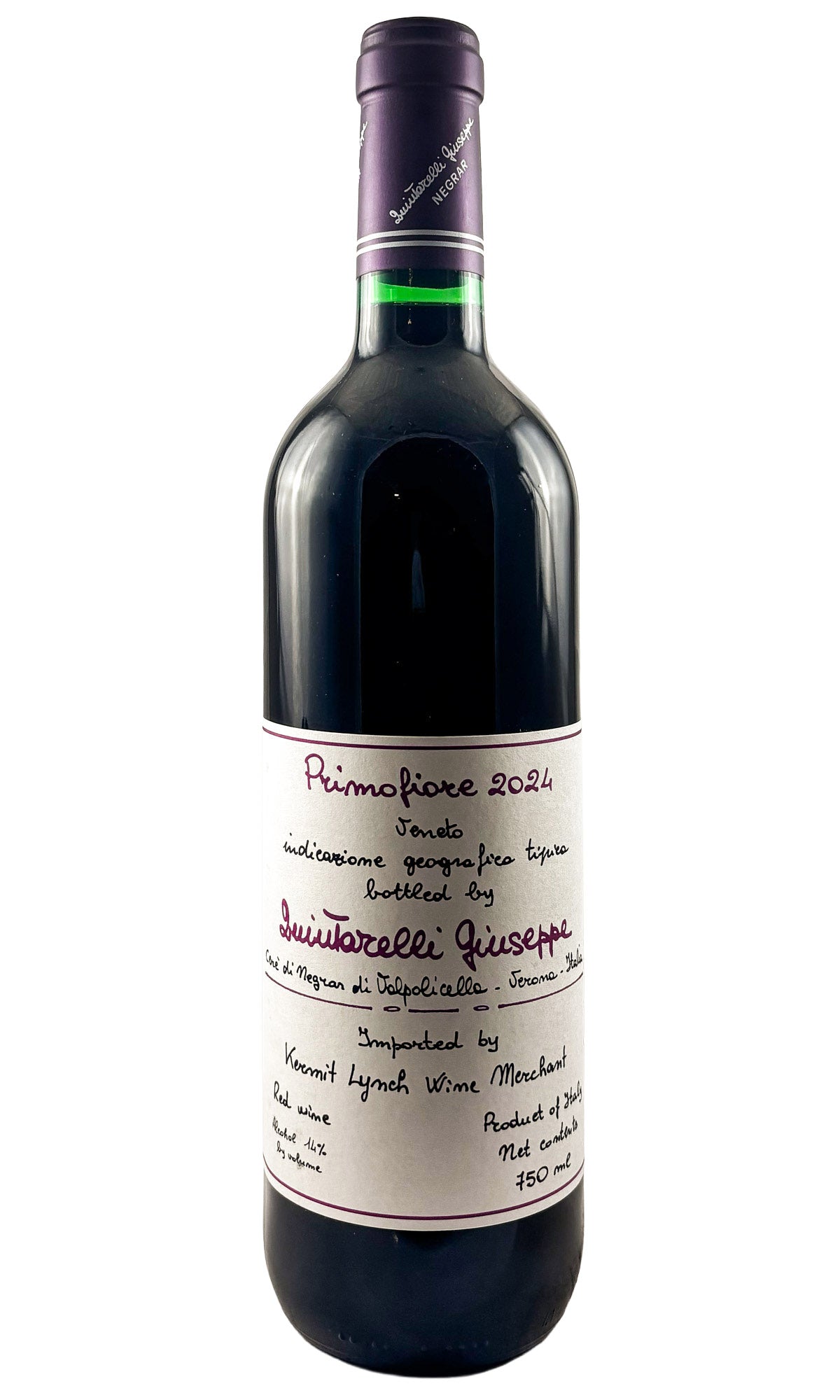 Bottle of Giuseppe Quintarelli, Veneto Rosso "Primofiore", 2024 - Red Wine - Flatiron Wines & Spirits - New York