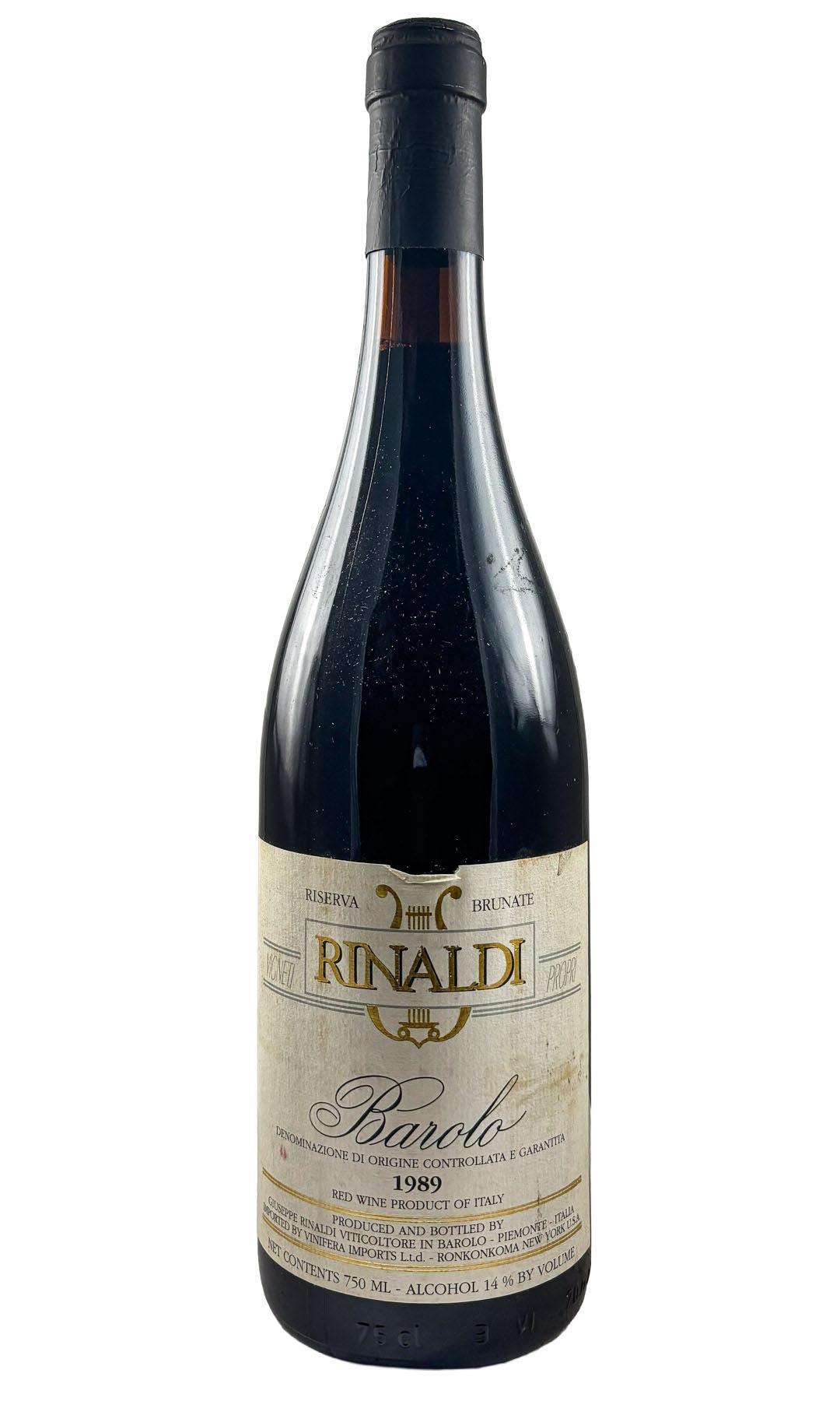 Bottle of Giuseppe Rinaldi, Barolo Brunate Barolo Riserva, 1989 - Red Wine - Flatiron Wines & Spirits - New York