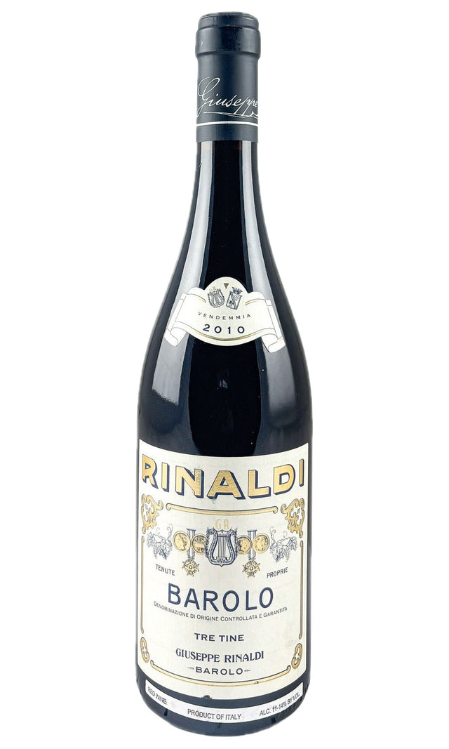 Bottle of Giuseppe Rinaldi, Barolo Tre Tine, 2010 - Red Wine - Flatiron Wines & Spirits - New York