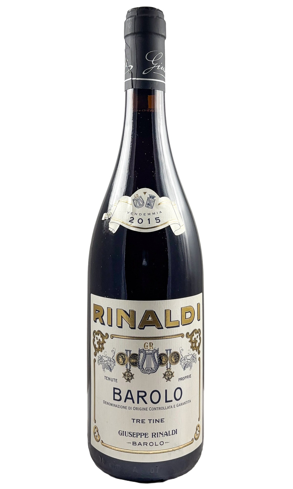 Bottle of Giuseppe Rinaldi, Barolo Tre Tine, 2015 - Red Wine - Flatiron Wines & Spirits - New York