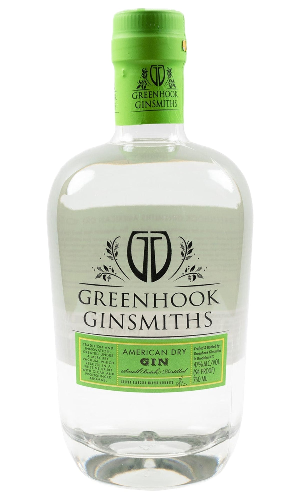 Bottle of Greenhook Ginsmiths, American Dry Gin - Spirit - Flatiron Wines & Spirits - New York