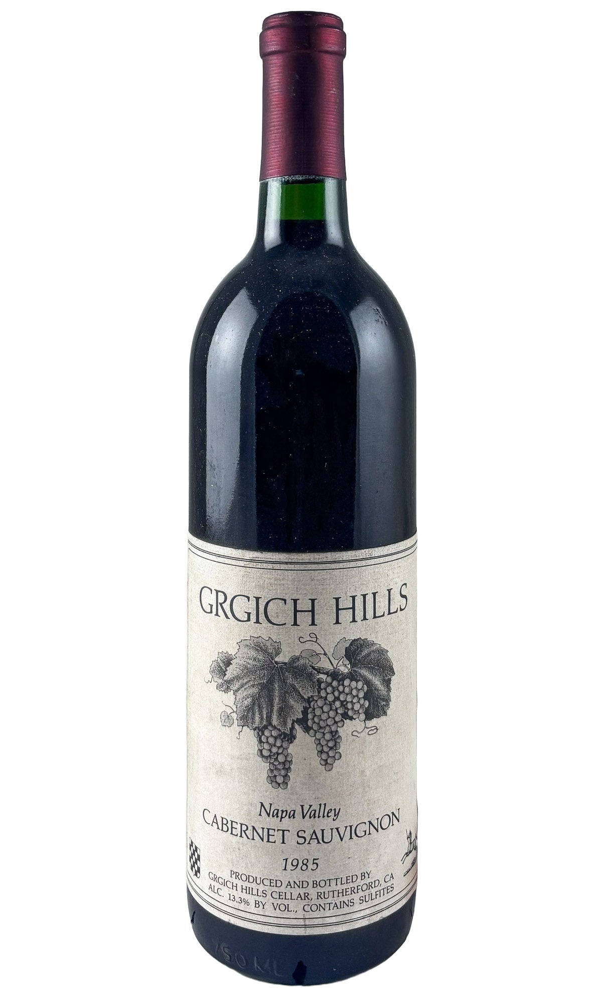Bottle of Grgich Hills, Cabernet Sauvignon, 1985 - Red Wine - Flatiron Wines & Spirits - New York