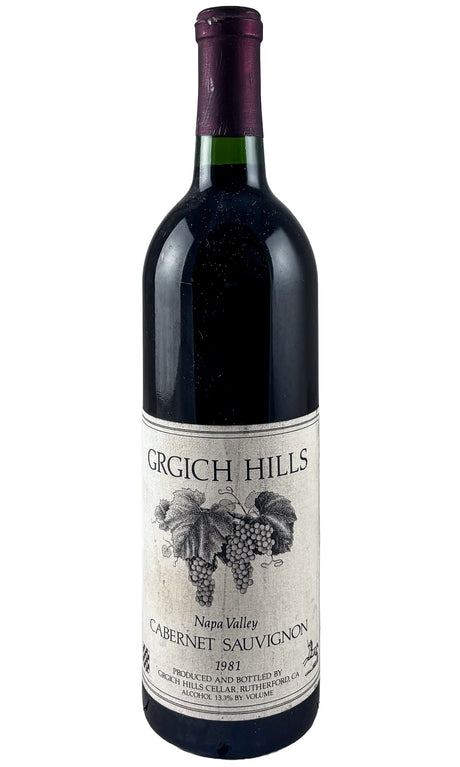 Bottle of Grgich Hills, Cabernet Sauvignon, 1991 - Red Wine - Flatiron Wines & Spirits - New York