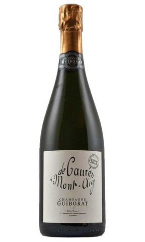 Bottle of Guiborat, Champagne Blanc de Blancs De Caures a Mont Aigu Grand Cru Extra Brut, 2018 - Sparkling Wine - Flatiron Wines & Spirits - New York