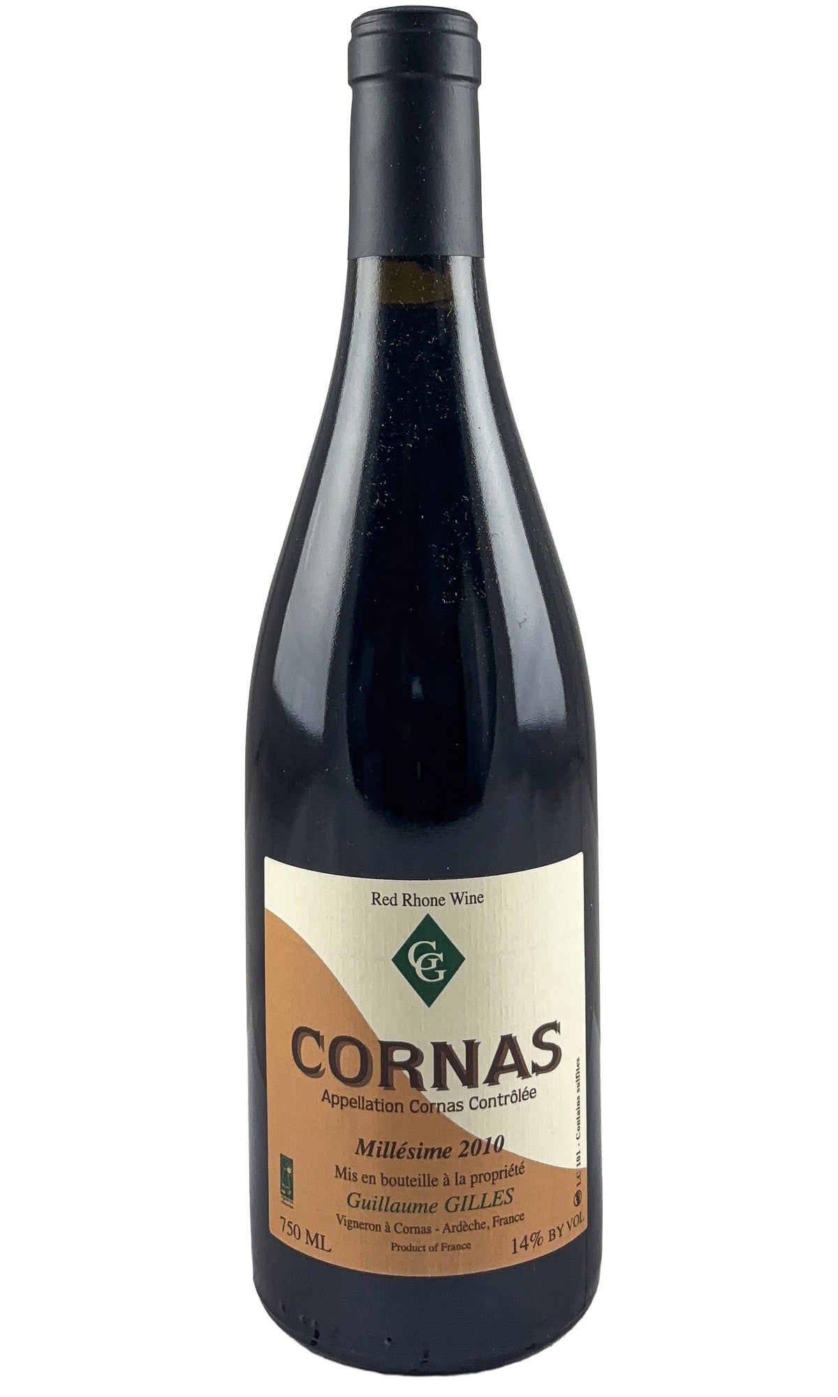 Bottle of Guillaume Gilles, Cornas Chaillots, 2010 - Red Wine - Flatiron Wines & Spirits - New York