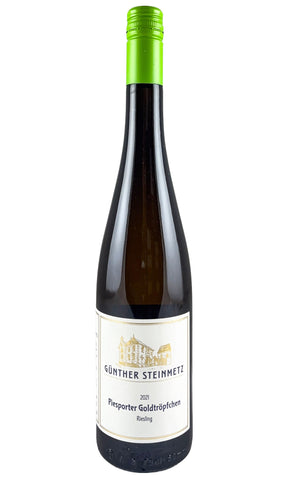 Bottle of Gunther Steinmetz, Riesling (Trocken) Piesporter Goldtropfchen (green cap), 2021 - White Wine - Flatiron Wines & Spirits - New York