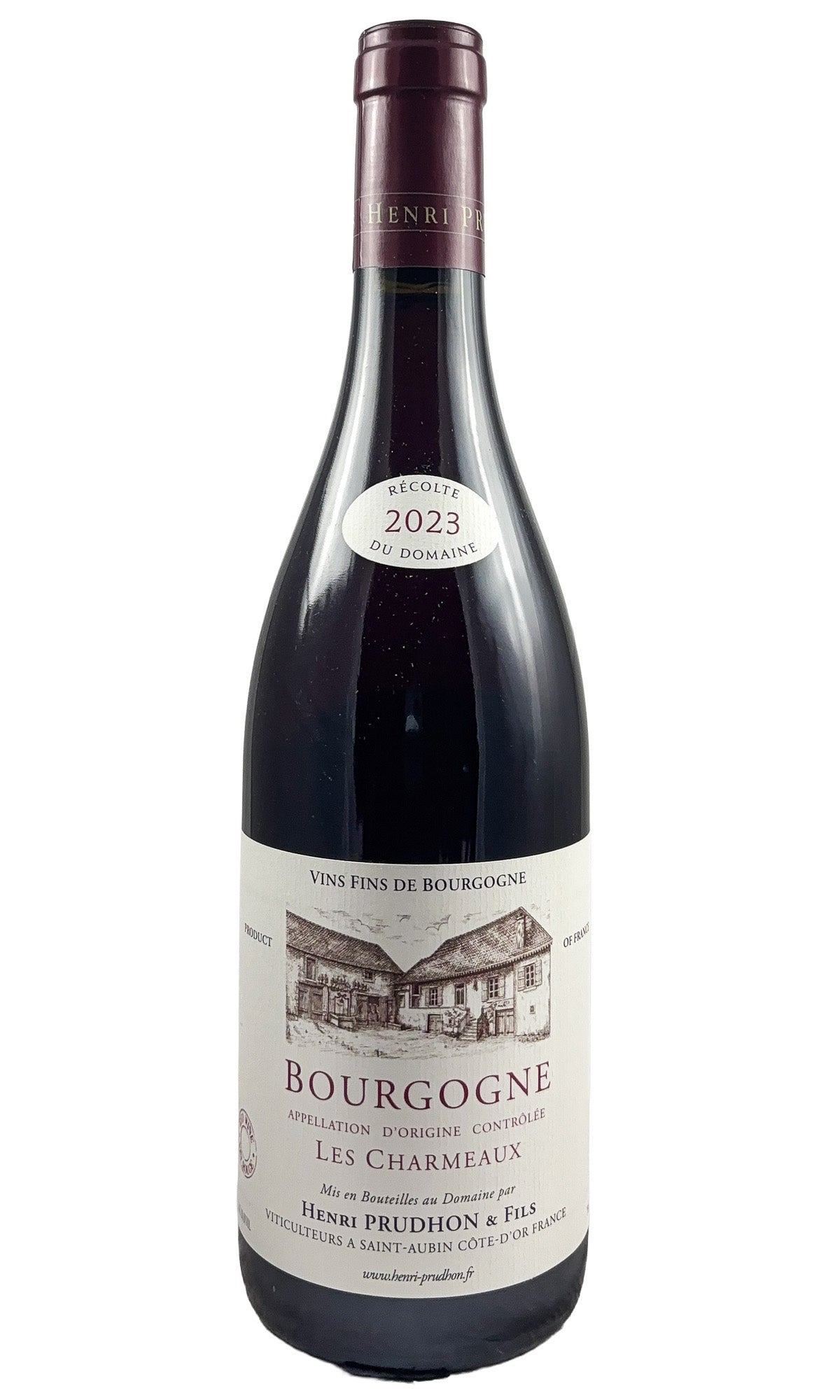 Bottle of Henri Prudhon, Bourgogne Rouge Les Charmeaux, 2023 - Red Wine - Flatiron Wines & Spirits - New York