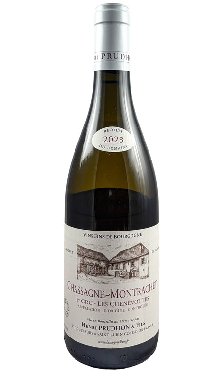 Bottle of Henri Prudhon, Chassagne-Montrachet Blanc 1er Cru Les Chenevottes, 2023 - White Wine - Flatiron Wines & Spirits - New York