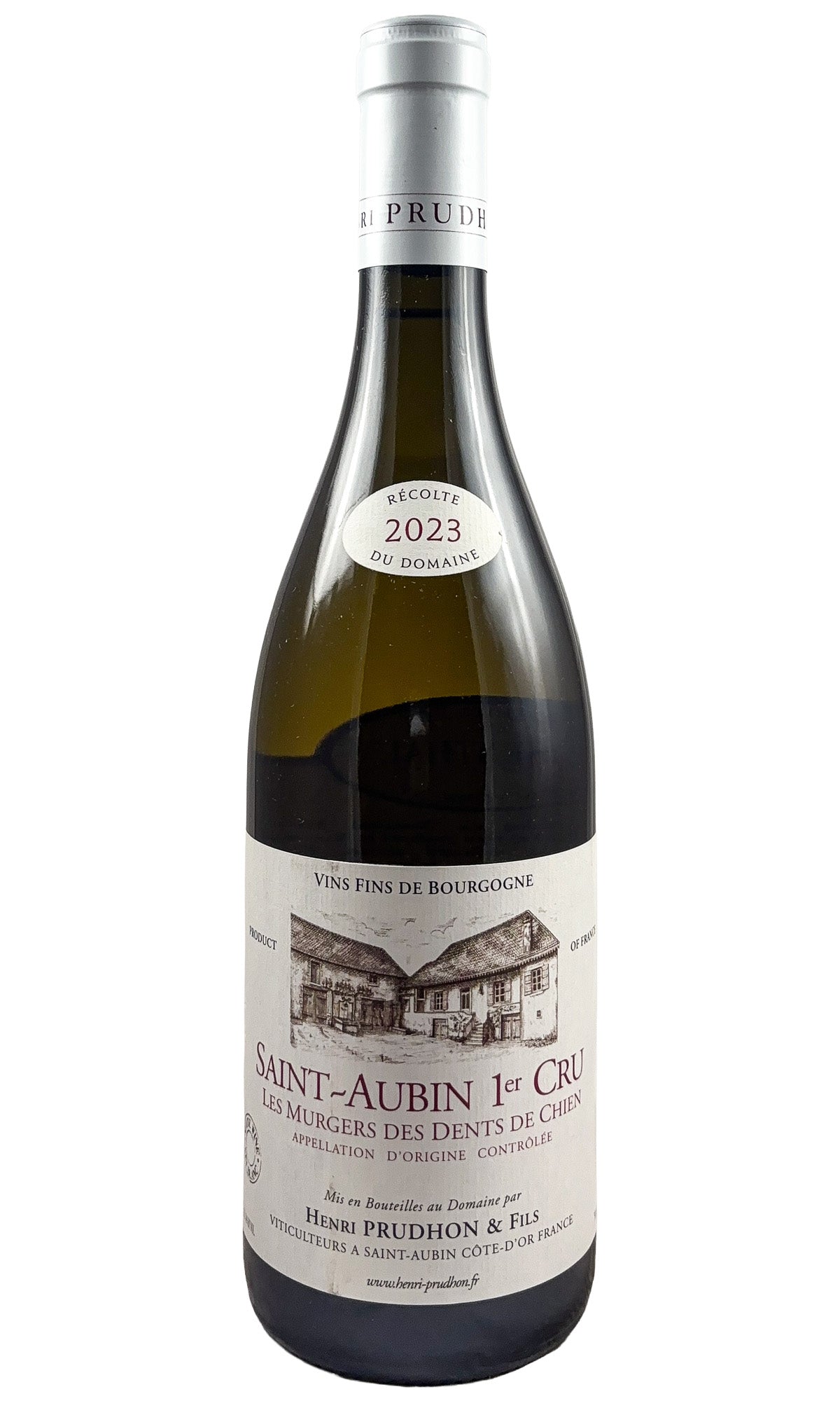 Bottle of Henri Prudhon, Saint-Aubin Blanc 1er Cru Les Murgers des Dents de Chien, 2023 - White Wine - Flatiron Wines & Spirits - New York