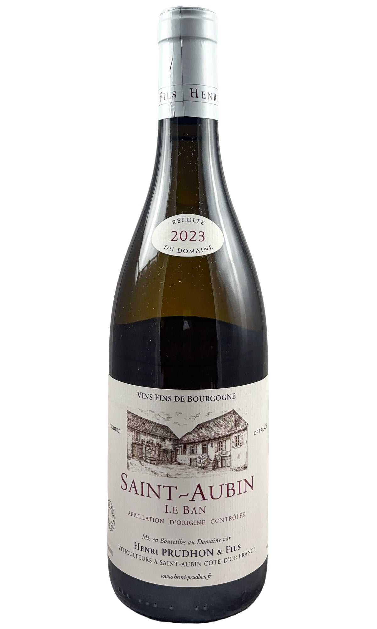 Bottle of Henri Prudhon, Saint-Aubin Blanc Le Ban, 2023 - White Wine - Flatiron Wines & Spirits - New York