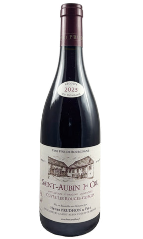 Bottle of Henri Prudhon, Saint-Aubin Rouge 1er Cru Cuvee Les Rouges Gorges, 2023 - Red Wine - Flatiron Wines & Spirits - New York