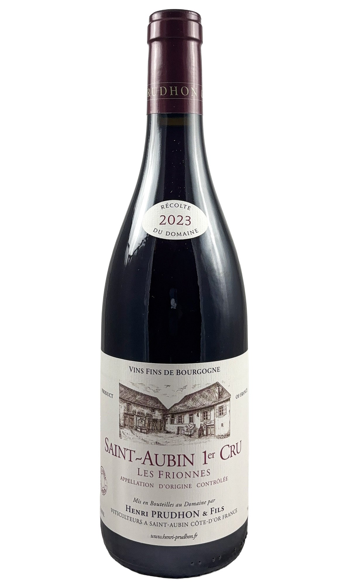 Bottle of Henri Prudhon, Saint-Aubin Rouge 1er Cru Les Frionnes, 2023 - Red Wine - Flatiron Wines & Spirits - New York