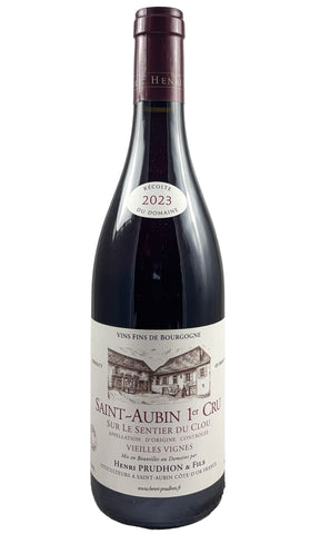 Bottle of Henri Prudhon, Saint-Aubin Rouge 1er Cru Sur le Sentier du Clou Vieilles Vignes, 2023 - Red Wine - Flatiron Wines & Spirits - New York