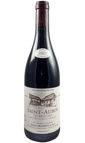 Bottle of Henri Prudhon, Saint-Aubin Rouge Les Argillers, 2023 - Red Wine - Flatiron Wines & Spirits - New York