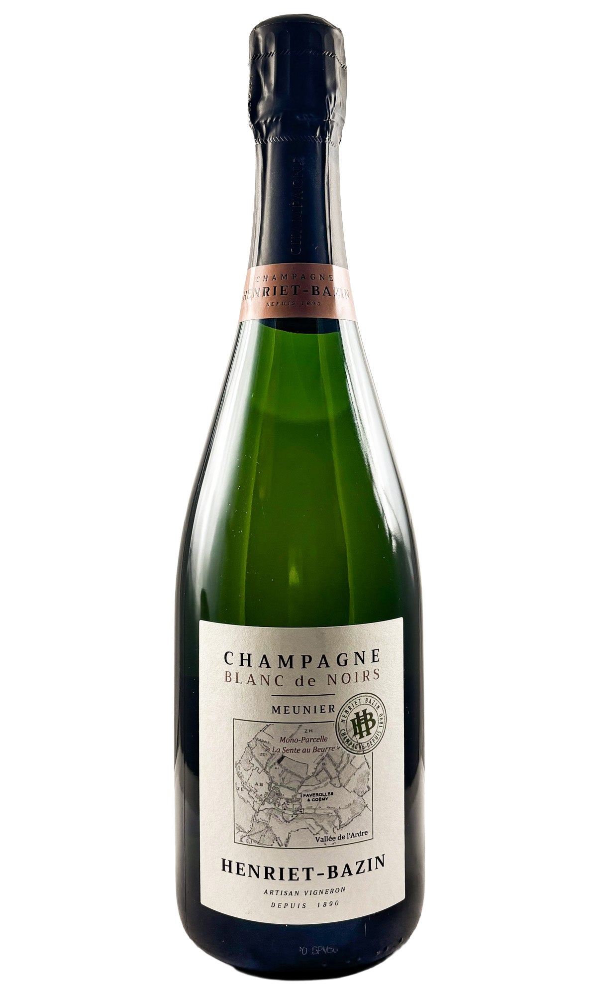 Bottle of Henriet-Bazin, Champagne Blanc de Noirs Pinot Meunier Brut, NV - Sparkling Wine - Flatiron Wines & Spirits - New York