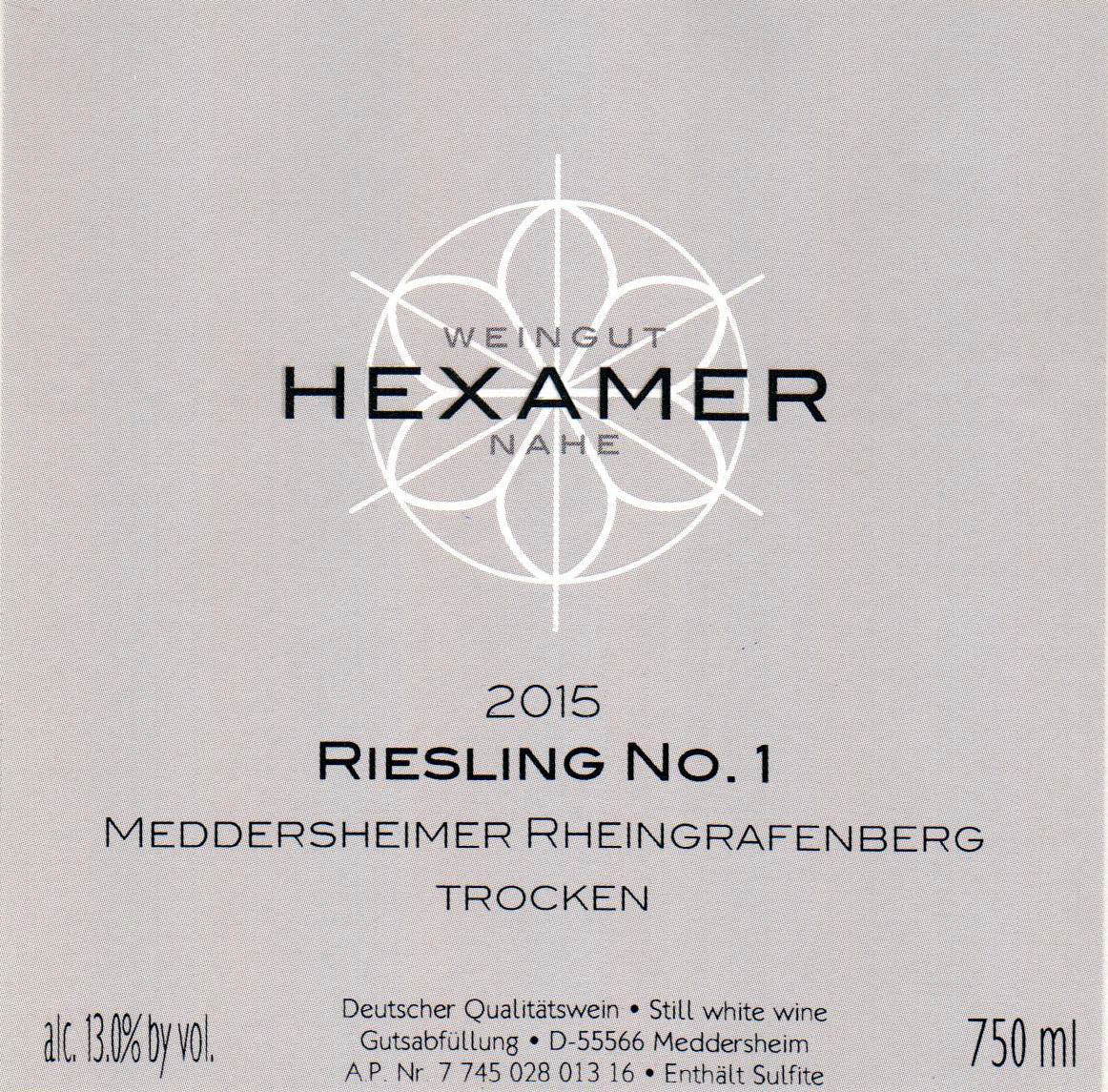 Bottle of Hexamer, Meddersheimer Rheingrafenberg Eisendell Riesling Trocken, 2024 (Pre-Arrival, ETA Late Fall 2026) - White Wine - Flatiron Wines & Spirits - New York