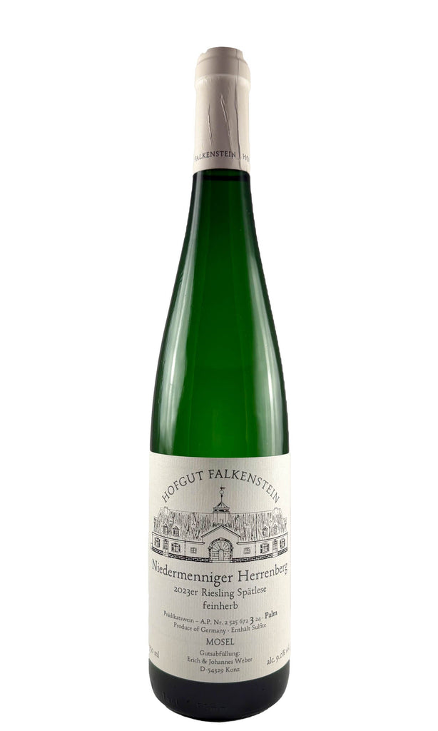 Bottle of Hofgut Falkenstein, Niedermenniger Herrenberg Riesling Spatlese Feinherb Palm AP-3, 2023 - White Wine - Flatiron Wines & Spirits - New York