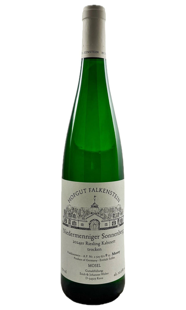 Bottle of Hofgut Falkenstein, Niedermenniger Sonnenberg Kabinett Trocken Munny AP-9, 2024 - White Wine - Flatiron Wines & Spirits - New York