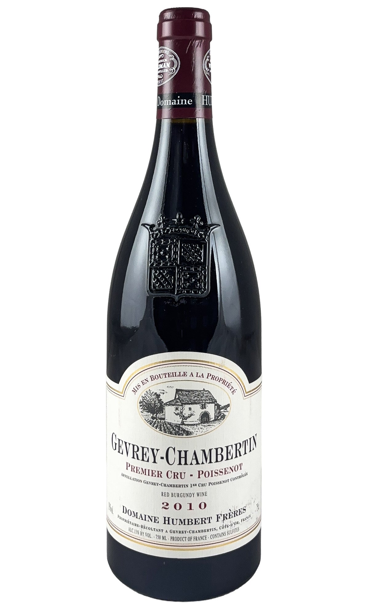 Bottle of Humbert Freres, Gevrey-Chambertin 1er Cru Poissenot, 2010 - Red Wine - Flatiron Wines & Spirits - New York