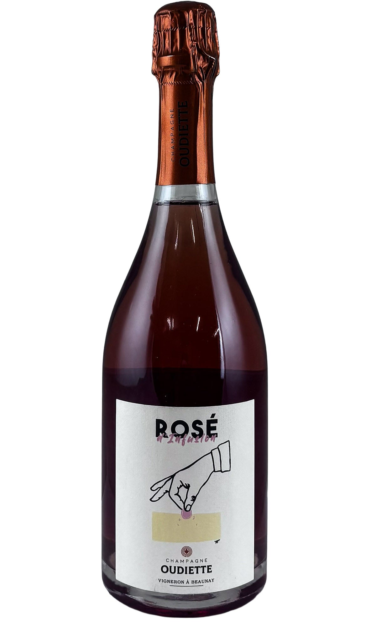 Oudiette, Champagne Extra Brut Rose d'Infusion', NV