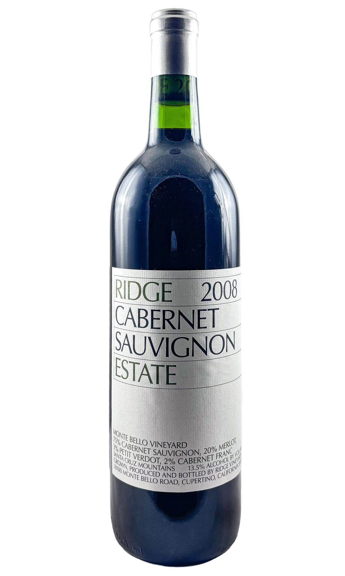 Ridge, Cabernet Sauvignon Estate Estate, 2008