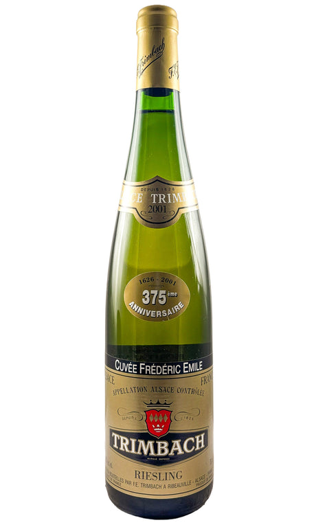 Bottle of Trimbach, Riesling Cuvee Frederic Emile 375th Anniversary, 2001 - White Wine - Flatiron Wines & Spirits - New York