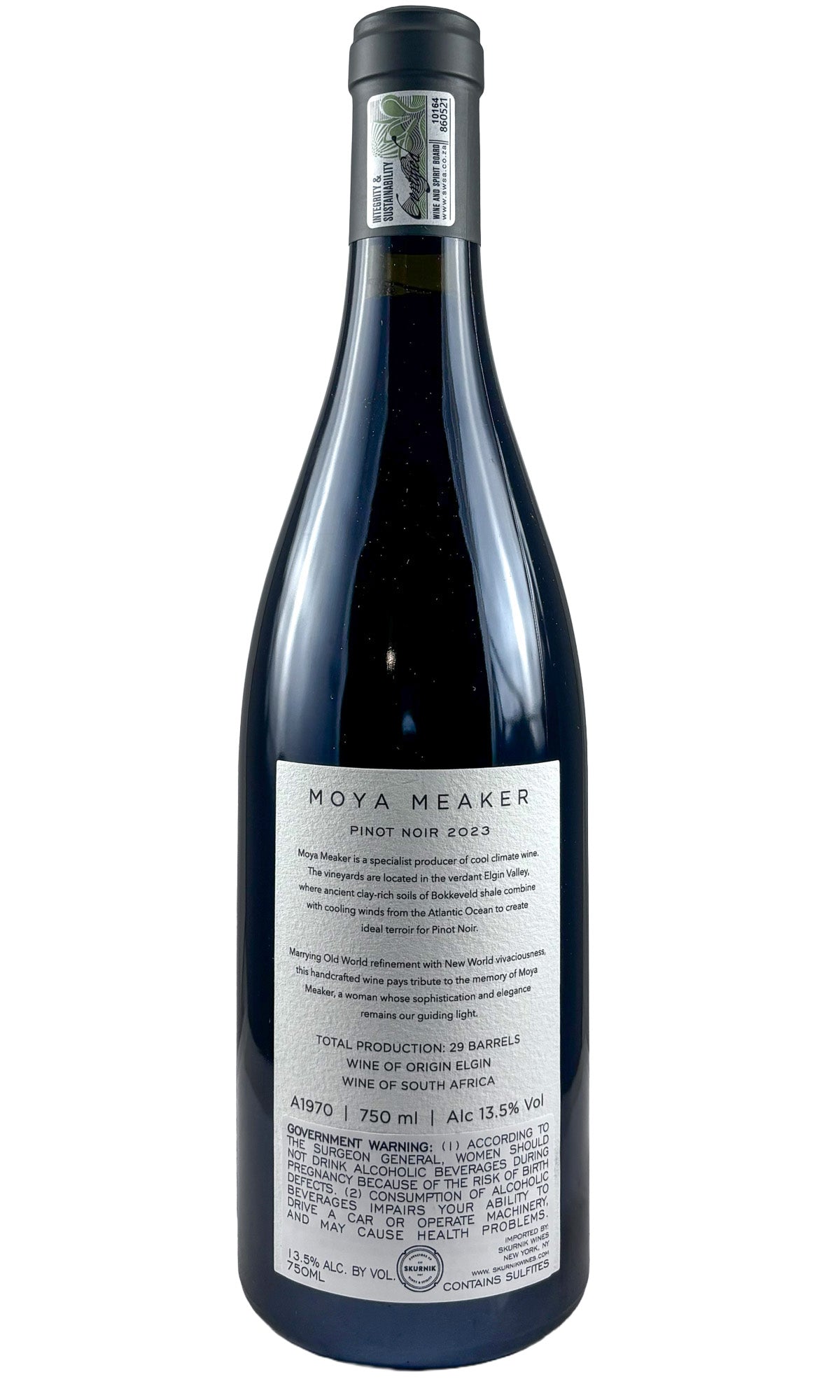 Bottle of Moya Meaker, Pinot Noir 'Elgin', 2023 - Red Wine - Flatiron Wines & Spirits - New York