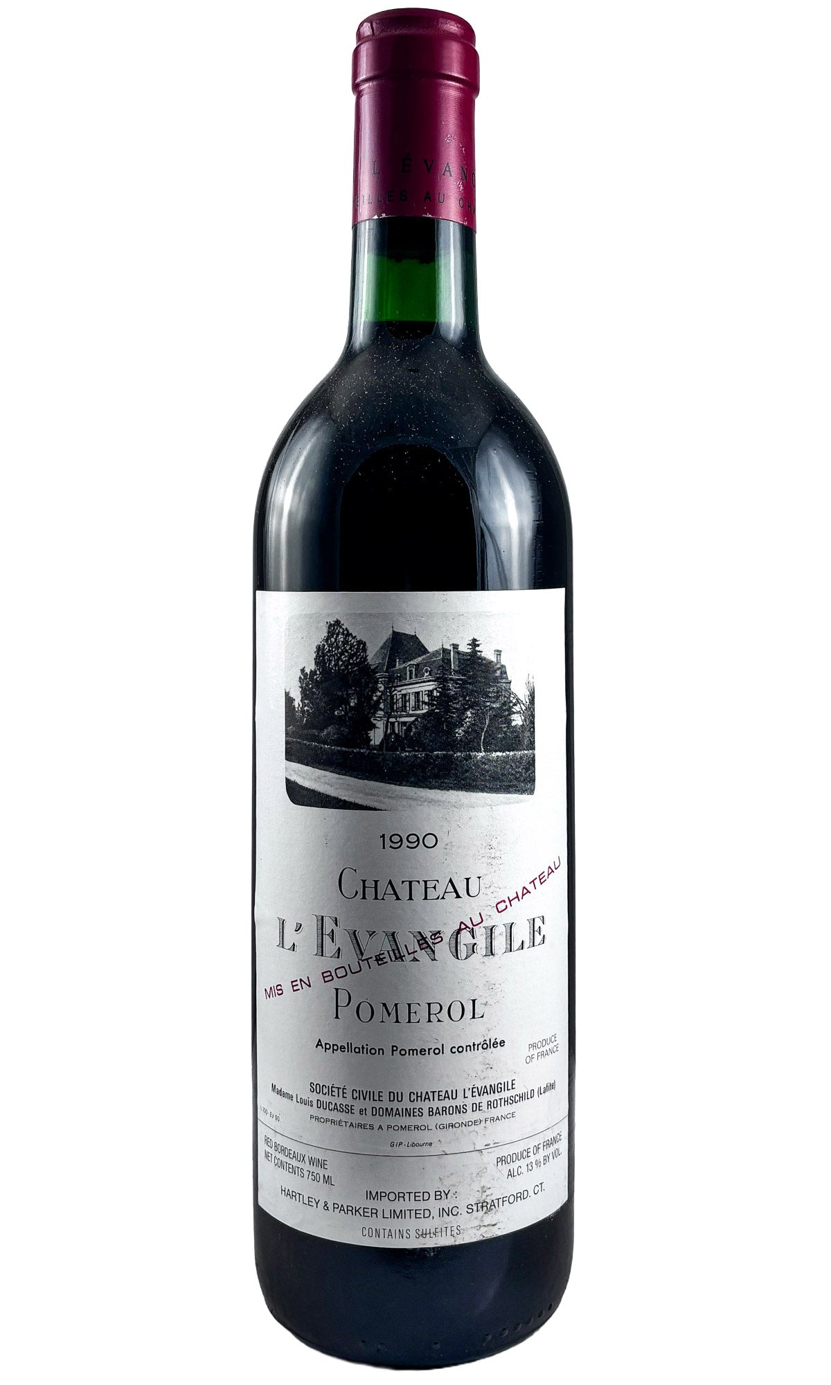 Bottle of Chateau l'Evangile, Pomerol, 1990 - Red Wine - Flatiron Wines & Spirits - New York