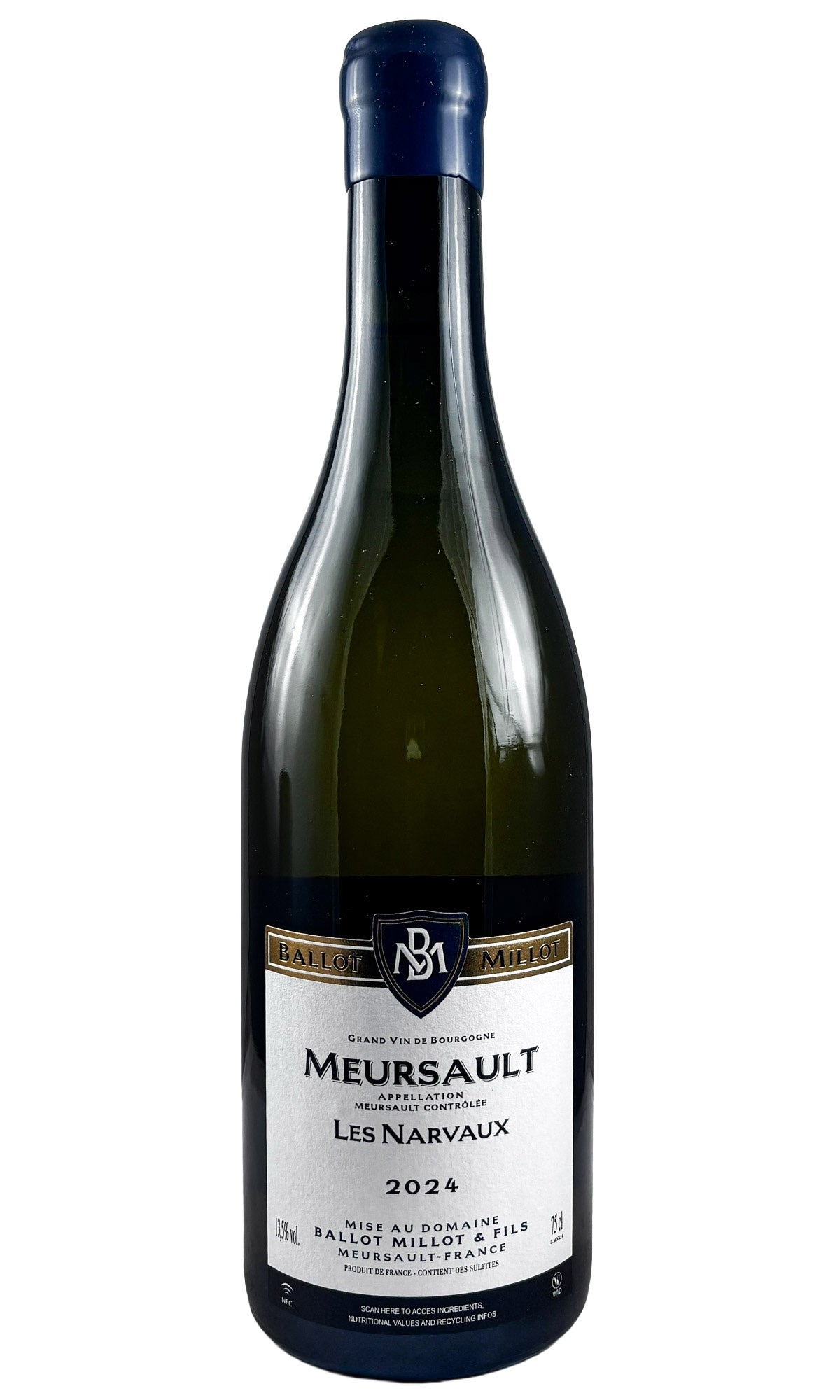 Bottle of Ballot-Millot, Meursault Les Narvaux [lieu-dit], 2024 - White Wine - Flatiron Wines & Spirits - New York