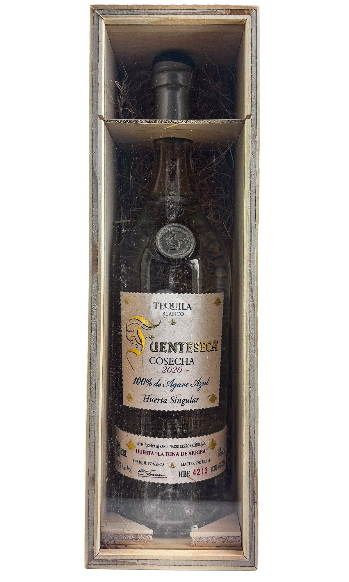 Bottle of Fuenteseca Tequila, Cosecha Huerta Singular Blanco Tequila 100% De Agave Azul, 2020 - Spirit - Flatiron Wines & Spirits - New York