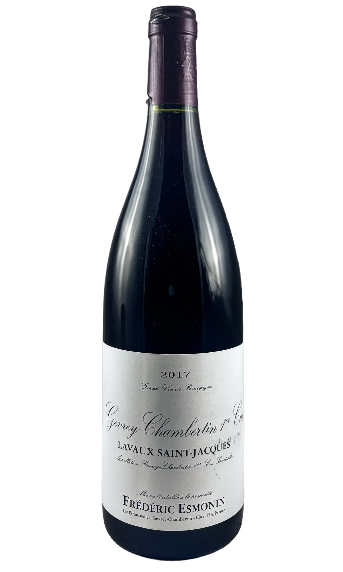 Bottle of Frederic Esmonin, Gevrey Chambertin Lavaux St. Jacques, 2017 - Red Wine - Flatiron Wines & Spirits - New York