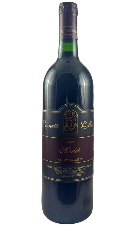 Bottle of Leonetti Cellar, Merlot Walla Walla Valley, 1999 - Red Wine - Flatiron Wines & Spirits - New York