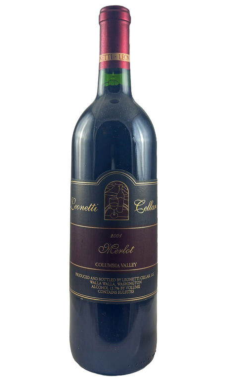 Bottle of Leonetti Cellar, Merlot Walla Walla Valley, 2001 - Red Wine - Flatiron Wines & Spirits - New York