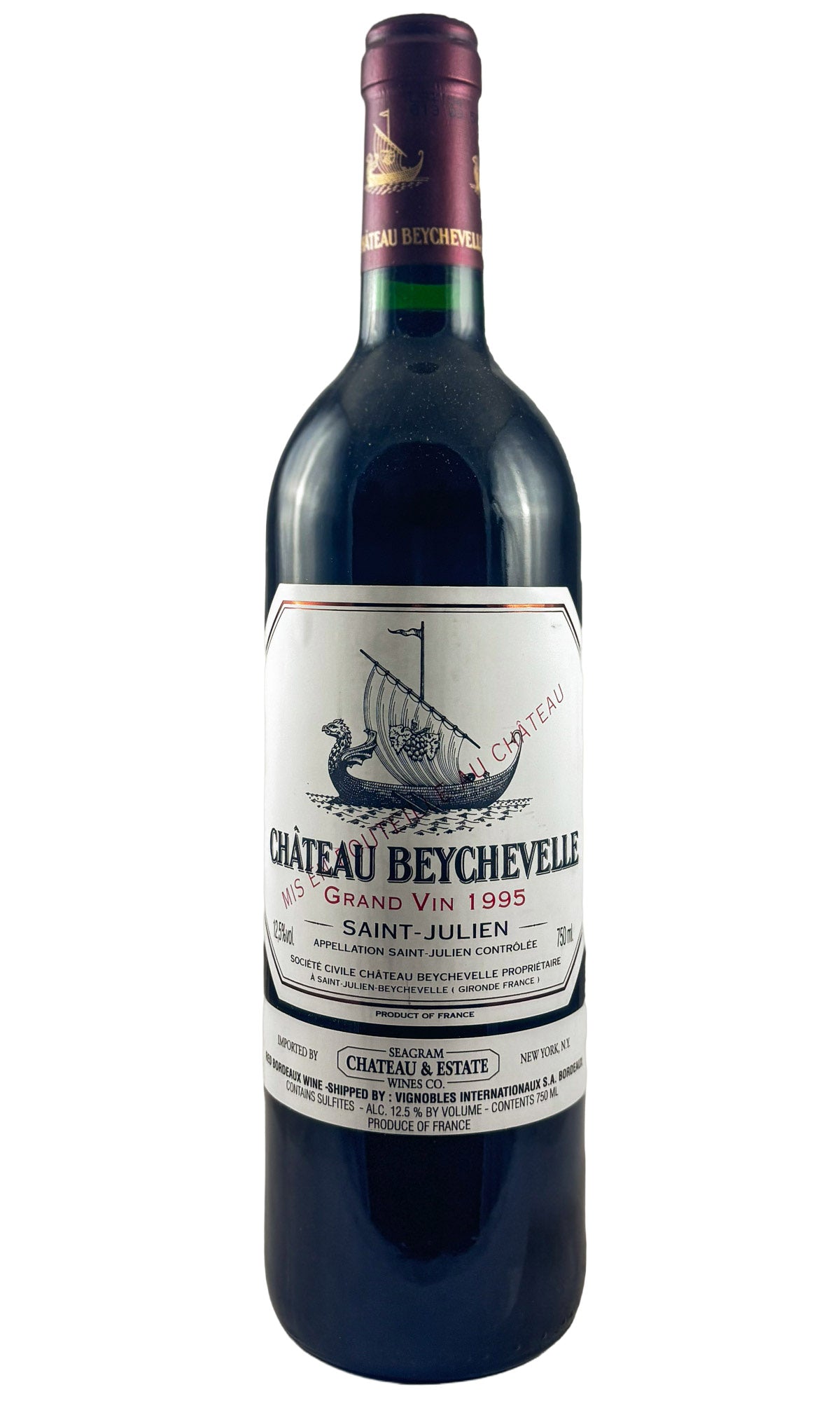 Bottle of Chateau Beychevelle, Saint Julien, 1995 - Red Wine - Flatiron Wines & Spirits - New York
