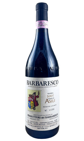 Bottle of Produttori del Barbaresco, Barbaresco Asili, 2007 - Red Wine - Flatiron Wines & Spirits - New York