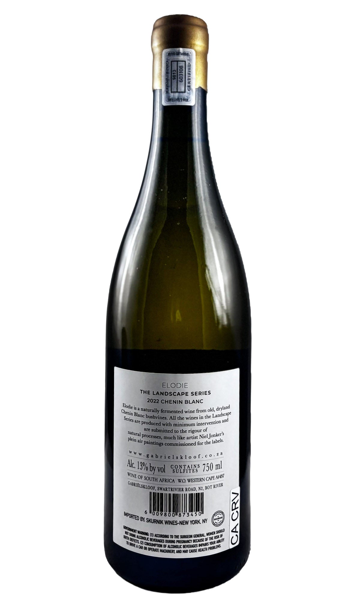 Bottle of Gabrielskloof, Chenin Blanc Elodie, 2022 - White Wine - Flatiron Wines & Spirits - New York