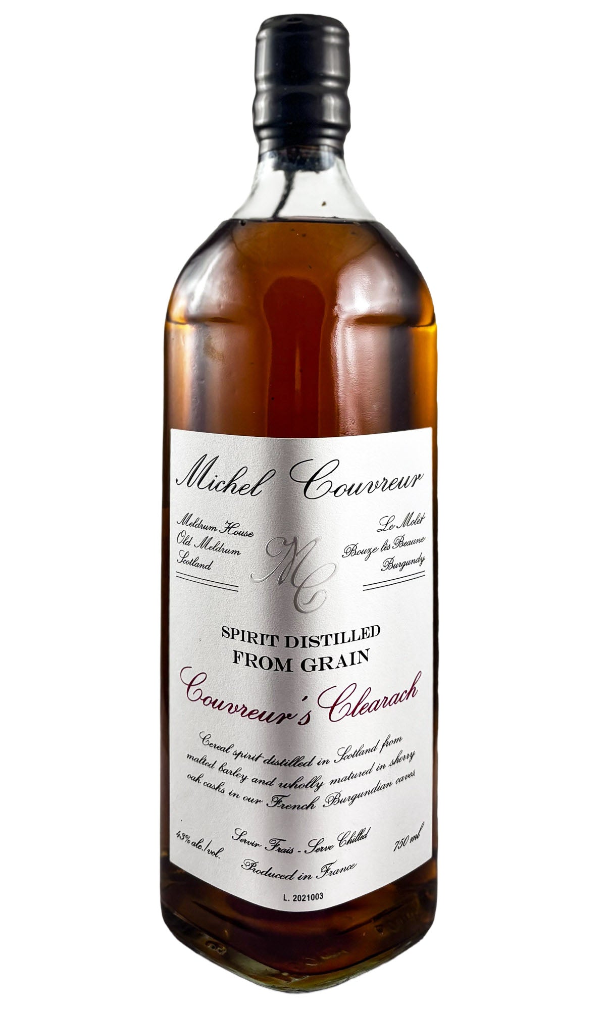 Bottle of Michel Couvreur, Couvreur’s Clearach Single Malt Whisky, NV - Spirit - Flatiron Wines & Spirits - New York