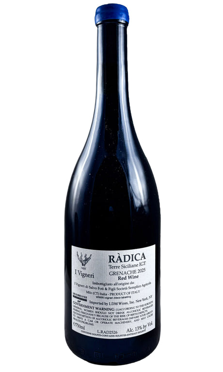I Vigneri (Salvo Foti), VDT Rosso "Radica", 2025