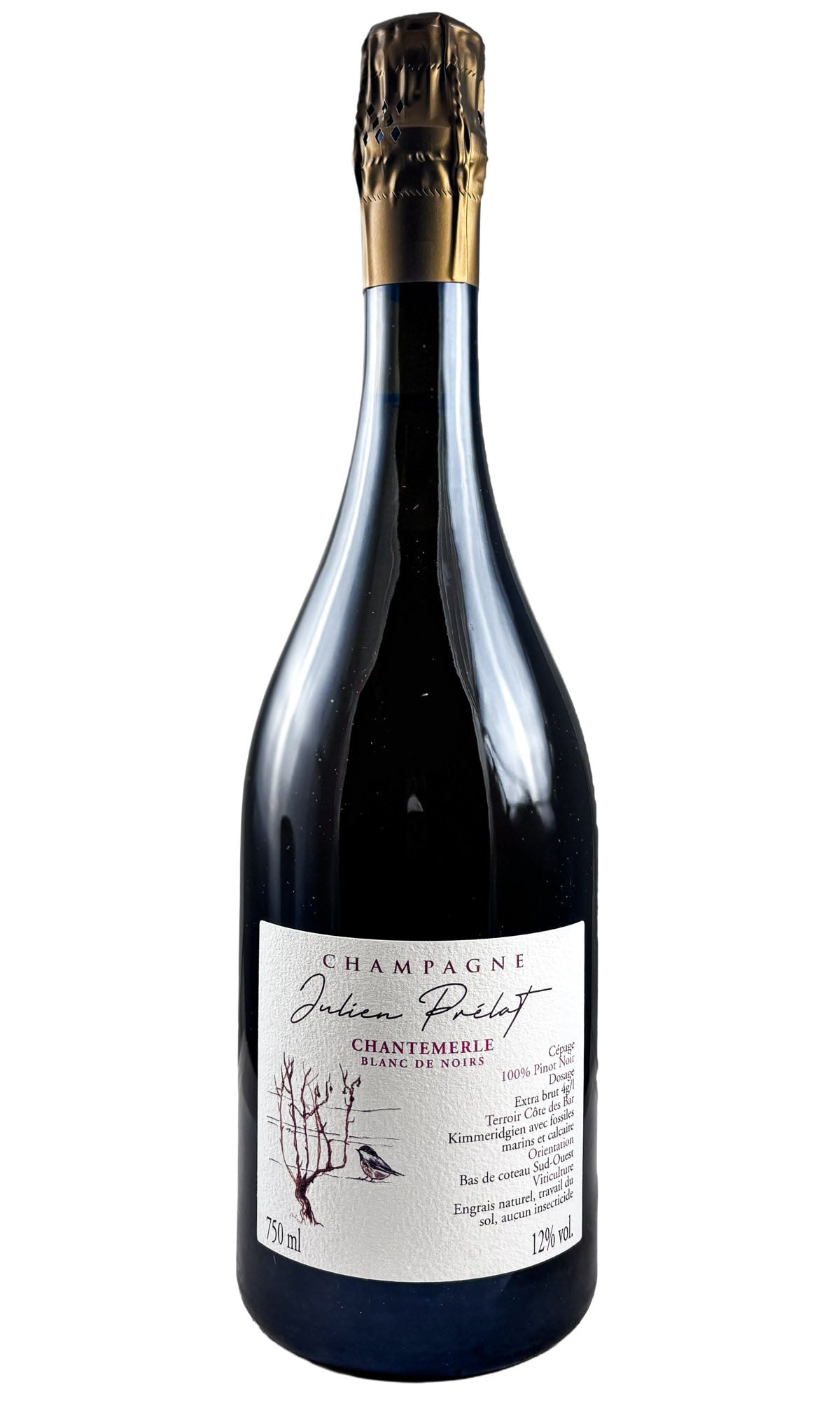 Bottle of Julien Prelat, Champagne Chantemerle Blanc de Noirs Extra Brut, NV - Sparkling Wine - Flatiron Wines & Spirits - New York